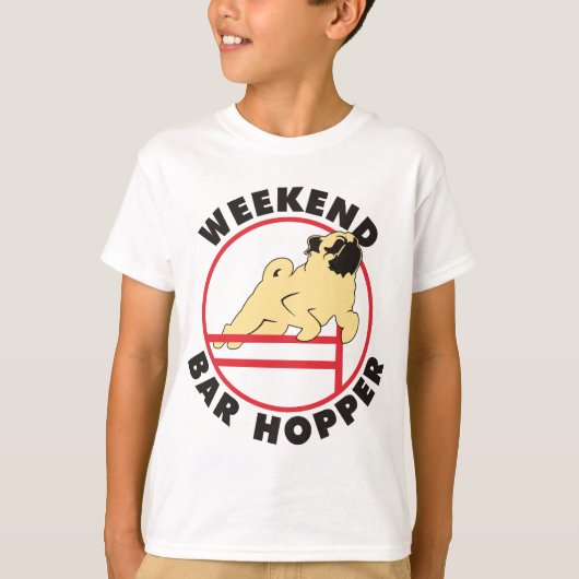 Mops-Agility CS398 BAR T-Shirt (Vorderseite)