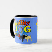 Mops_Agility Geschenke Tasse (Vorderseite Links)