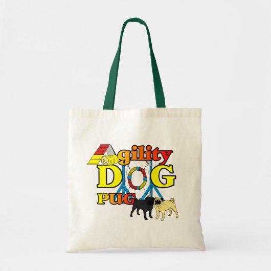 Mops_Agility Geschenke Tragetasche (Vorne)