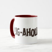 Mops-aholic Tasse (Vorderseite Links)