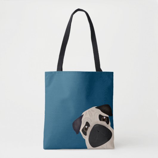 Mops Allover Tasche (Vorderseite)