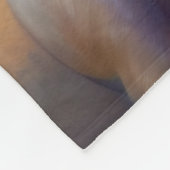 Mops am Strand, Sommergeschenk für Hundefreunde Fleecedecke (Ecke)