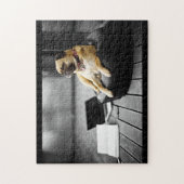 Mops an der Erholung Puzzle (Vertikal)