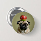 Mops Apple Button (Vorne & Hinten)
