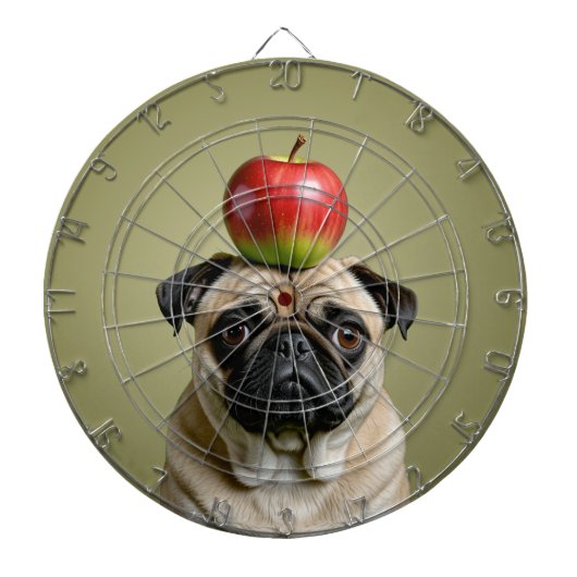 Mops Apple Dartscheibe (vorne)