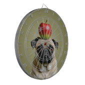 Mops Apple Dartscheibe (Vorderseite Links)