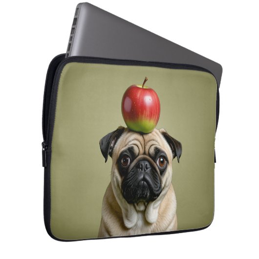 Mops Apple Laptopschutzhülle (Vorne Rechts)