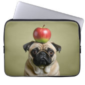 Mops Apple Laptopschutzhülle (Vorderseite)