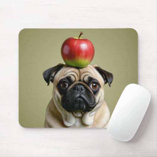 Mops Apple Mousepad (Mit Mouse)