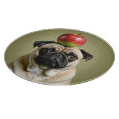 Mops Apple Schneidebrett (Ecke)
