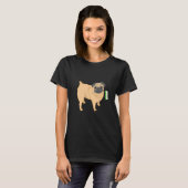 Mops Aromantischer Stolz T-Shirt (Vorne ganz)