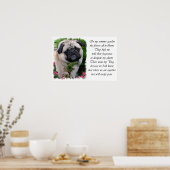 Mops Art Print Poster (Küche)