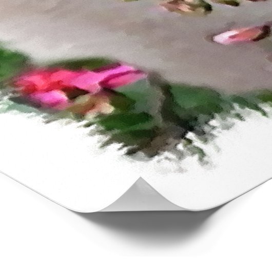 Mops Art Print Poster (Ecke)