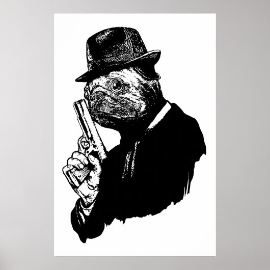 Mops Assassin Poster (Vorne)