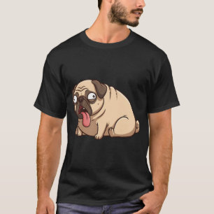 Mops atmet heftiger Pug-Meme T-Shirt