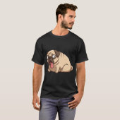 Mops atmet heftiger Pug-Meme T-Shirt (Vorne ganz)