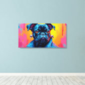 MOPS AUF DER STRASSE NACH Nirgendwo 5 Leinwanddruck (Insitu (Holzboden))