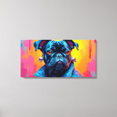 MOPS AUF DER STRASSE NACH Nirgendwo 5 Leinwanddruck (Vorderseite)