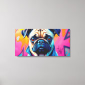MOPS AUF DER STRASSE NACH Nirgendwo 6 Leinwanddruck (Vorderseite)