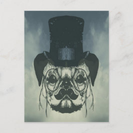 Mops auf einer Karte