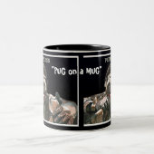 "MOPS auf einer TASSE" Tasse (Mittel)