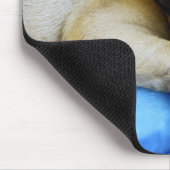 Mops auf Kissen Mousepad (Ecke)