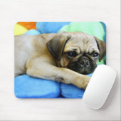 Mops auf Kissen Mousepad (Mit Mouse)