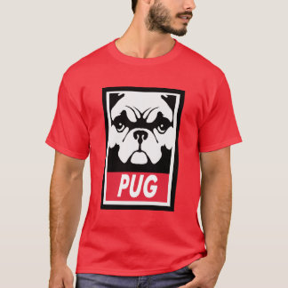 MOPS auf ROT T-Shirt