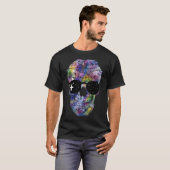 Mops auf Schädel T-Shirt (Vorne ganz)