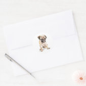 Mops Aufkleber – Klassischer runder Aufkleber, Hun (Umschlag)