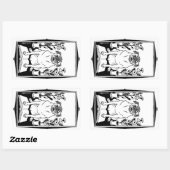 Mops-Aufkleber Rechteckiger Aufkleber (Blatt)