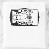 Mops-Aufkleber Rechteckiger Aufkleber (Tasche)