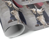 Mops aus der Kontrolle Geschenkpapier (Rolleneckpunkt)