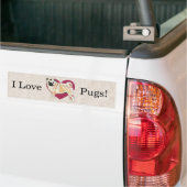Mops Autoaufkleber (Auf Lkw)