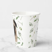 Mops Baby Dusche Wasserfarbe Thema Papiersorten Pappbecher (Links)