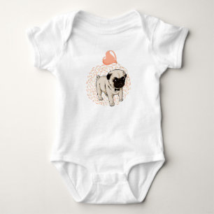 Mops Baby Strampler