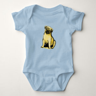 Mops Baby Strampler