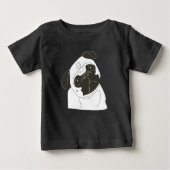 Mops Baby T-shirt (Vorderseite)