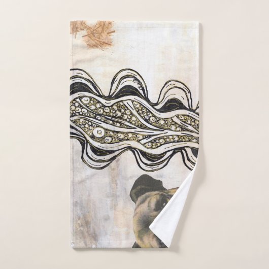 Mops Badhandtuch Set (Handtuch)