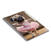 Mops Ballerina Notizblock (Rechte Seite)