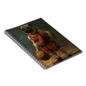 Mops Basketball spielen Notizblock (Rechte Seite)