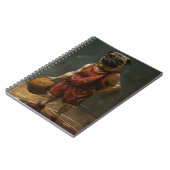 Mops Basketball spielen Notizblock (Linke Seite)