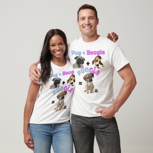 Mops + Beagle = Puggle T-Shirt (Unisex)