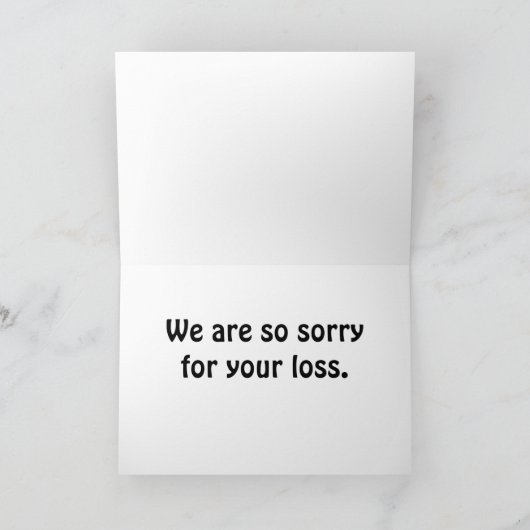 Mops-Beileids-Karte Karte (Innenseite)