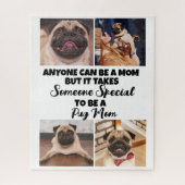 Mops...Beste Mama Muttertag maßgeschneidert Jigsaw Puzzle (Vertikal)