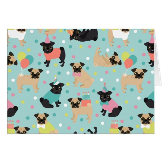 Mops Birthday (Vorderseite (Horizontal))