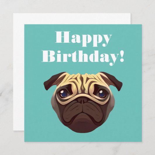 Mops Birthday (Vorne/Hinten)
