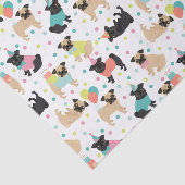 Mops Birthday Seidenpapier (Ausschnitt)