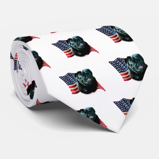 Mops (blk) krawatte (Gerollt)