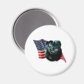 Mops (blk) magnet (Vorderseite/Rückseite)